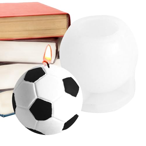 Form für Fußball-Kerzen, Fußball-Silikonform für Harz, Kerzenherstellungsformen in Fußballform, Schokoladenformen in Form eines Fußballs Form für Fußball-Kerzen, Fußball-Silikonform für Harz, Kerzenherstellungsformen in Fußballform, Schokoladenformen in Form eines Fußballs von Povanjer