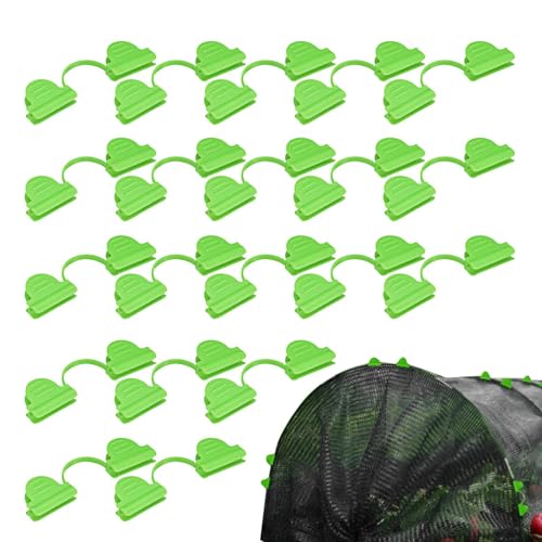 Gewächshausclip für Netz, Gewächshaus-Schattierungsclips | Gartenklammern Gewächshausklammern | Pflanzenfilm-Clips, Schattentuchklammern, starke Haftung für Gartennetz, Schutz Gewächshausclip für Netz, Gewächshaus-Schattierungsclips | Gartenklammern Gewächshausklammern | Pflanzenfilm-Clips, Schattentuchklammern, starke Haftung für Gartennetz, Schutz von Povanjer