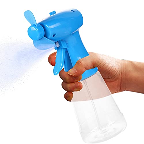 Povanjer Handnebelventilator | Kleiner persönlicher Ventilator | Batteriebetriebene Wassersprühlüfter für Kinder und Erwachsene im Innen- und Außenbereich von Povanjer