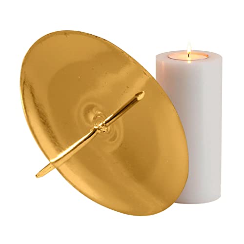 Povanjer Kerzenhalter,4 Stück Eisenplatten-Kerzenhalter mit Dorn - Kerzenhalter Kerzentablett Dekorativer Sockel Kerzenständer Kerzenuntersetzer für Wachskerzen Povanjer Kerzenhalter,4 Stück Eisenplatten-Kerzenhalter mit Dorn - Kerzenhalter Kerzentablett Dekorativer Sockel Kerzenständer Kerzenuntersetzer für Wachskerzen von Povanjer