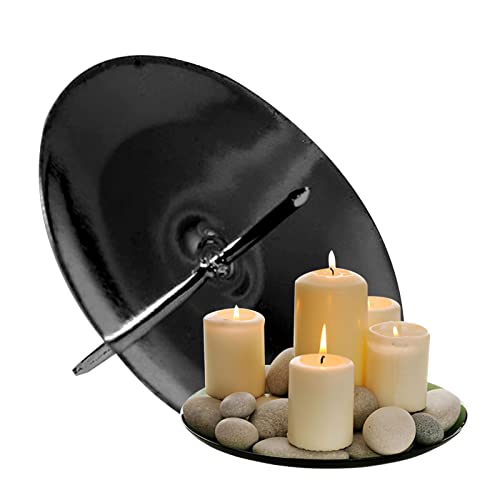 Povanjer Kerzenhalter | 4 Stumpenkerzenhalterplatten mit Dorn,Kerzenhalter Kerzentablett Dekorativer Sockel Kerzenständer Kerzenuntersetzer für Wachskerzen Povanjer Kerzenhalter | 4 Stumpenkerzenhalterplatten mit Dorn,Kerzenhalter Kerzentablett Dekorativer Sockel Kerzenständer Kerzenuntersetzer für Wachskerzen von Povanjer
