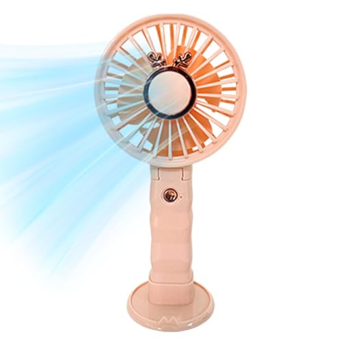 Povanjer Kleiner Handventilator, tragbar, faltbar, elektrischer Ventilator mit 3 einstellbaren Modi | Persönlicher Schreibtischventilator faltbar und wiederaufladbar mit Povanjer Kleiner Handventilator, tragbar, faltbar, elektrischer Ventilator mit 3 einstellbaren Modi | Persönlicher Schreibtischventilator faltbar und wiederaufladbar mit von Povanjer