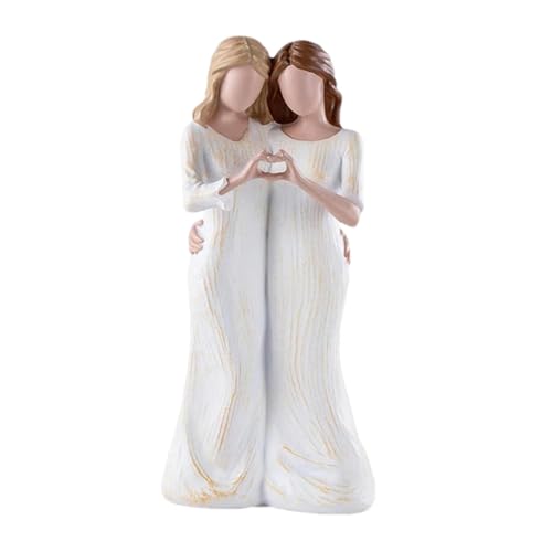 Povanjer Mutter-Tochter-Figur,Mutter-Tochter-Figur, Mutter-Tochter-Umarmungsstatuen, Bringt liebevolle Beziehungen zwischen Mutter und Tochter zum Ausdruck von Povanjer
