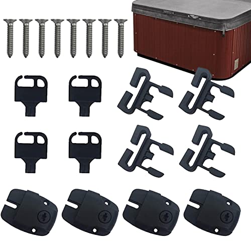 Povanjer Reparaturset für Whirlpools | Wanne ersetzen Riegel Clip Lock,4/8-teiliges Set Riegel Clipschlösser mit Schlüsseln, Schiebern, Schrauben, Hardware-Zubehör Povanjer Reparaturset für Whirlpools | Wanne ersetzen Riegel Clip Lock,4/8-teiliges Set Riegel Clipschlösser mit Schlüsseln, Schiebern, Schrauben, Hardware-Zubehör von Povanjer