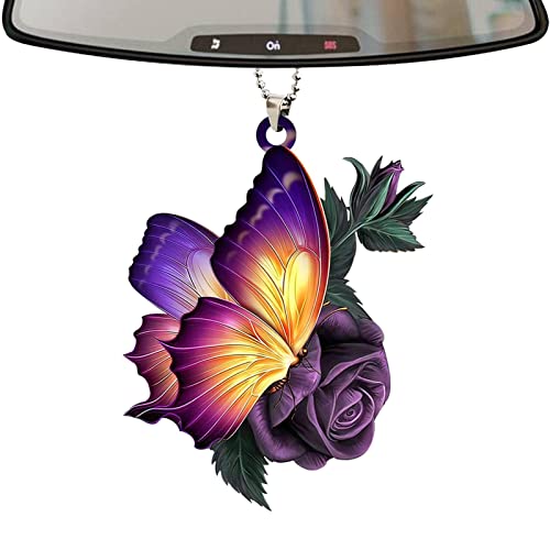 Povanjer Schmetterlings-Auto-Verzierung,Acryl-Schmetterlings-Rückspiegel-Aufhänger | Auto-Rückspiegel-Zubehör Auto-Innenraum-ästhetisches für Autohaus Povanjer Schmetterlings-Auto-Verzierung,Acryl-Schmetterlings-Rückspiegel-Aufhänger | Auto-Rückspiegel-Zubehör Auto-Innenraum-ästhetisches für Autohaus von Povanjer