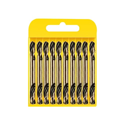 Povanjer Schnellarbeitsstahlbohrer - 10 Stück Doppelend-Bohrer Mit Geradem Schaft, Hohe Härte, Hitzebeständig, Schnelle Bohrwerkzeuge Für Steine, Edelstahl, Metall, Povanjer Schnellarbeitsstahlbohrer - 10 Stück Doppelend-Bohrer Mit Geradem Schaft, Hohe Härte, Hitzebeständig, Schnelle Bohrwerkzeuge Für Steine, Edelstahl, Metall, von Povanjer