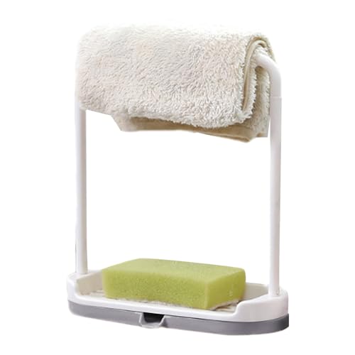 Povanjer Schwammhalter für Küchenspüle, Spülbecken-Organizer - Home-Organizer-Halter, Badezimmer-Gadgets | Geschirrtuch-Aufhänger, Handtuchhalter, Schwamm-Ablaufregal mit Ablaufschale Povanjer Schwammhalter für Küchenspüle, Spülbecken-Organizer - Home-Organizer-Halter, Badezimmer-Gadgets | Geschirrtuch-Aufhänger, Handtuchhalter, Schwamm-Ablaufregal mit Ablaufschale von Povanjer