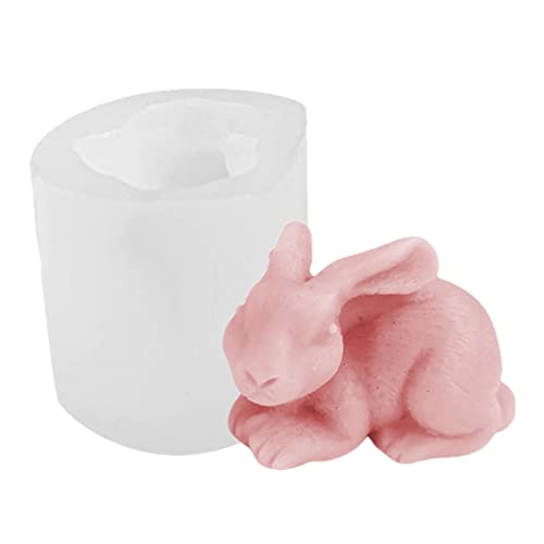 Silikonform für Kaninchen, Silikonform für Osterhasen | Flexible Antihaft-Hasenformen – Wiederverwendbare Silikonform, Osterbedarf, Basteln, für von Povanjer