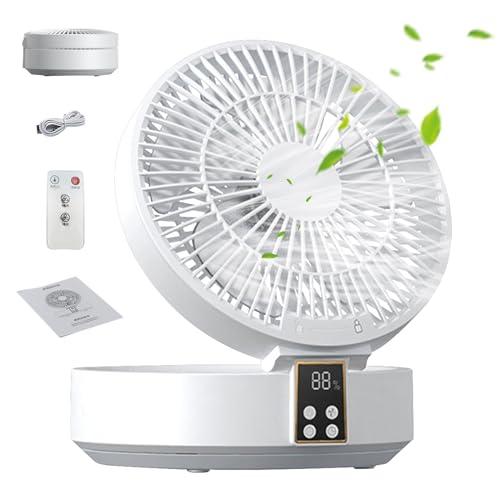 Povanjer Tragbarer Luft-Zirkulator, wiederaufladbarer batteriebetriebener Desktop-Ventilator | Typ C wiederaufladbarer kompakter persönlicher Ventilator-Ventilator – Desktop-Lüfter für Zuhause Povanjer Tragbarer Luft-Zirkulator, wiederaufladbarer batteriebetriebener Desktop-Ventilator | Typ C wiederaufladbarer kompakter persönlicher Ventilator-Ventilator – Desktop-Lüfter für Zuhause von Povanjer