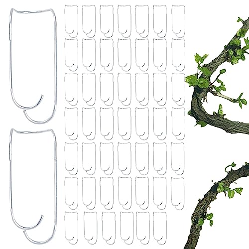 Verbindungsschnalle für Pflanzen – 50 Stück Steckverbinder für Gartenpfosten mit Halterung für Kletterrohre – Steckverbinder für Garten-Heringe, Drahtclip für Rankgitter von Povanjer