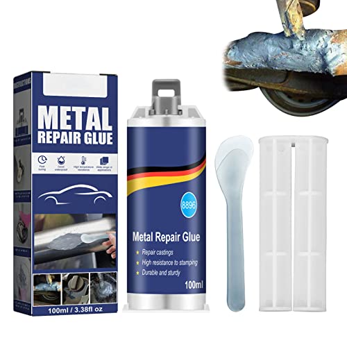 Povanjer Wasserfester AB-Kleber,Magic Welding Glue,Casting Repair Glue for Metal,Leistungsstarker Hitzebeständiger Kleber,zum Reparieren Gussfehler Verwendet,Hochfestigkeitsschweißkleber von Povanjer