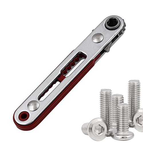 Ratschensteckschlüssel, metrische Power-Ratsche, Schlitzschraubendreher, ausziehbarer Ratschengriff, Umschaltknarre für Auto, SUV von Povanjer