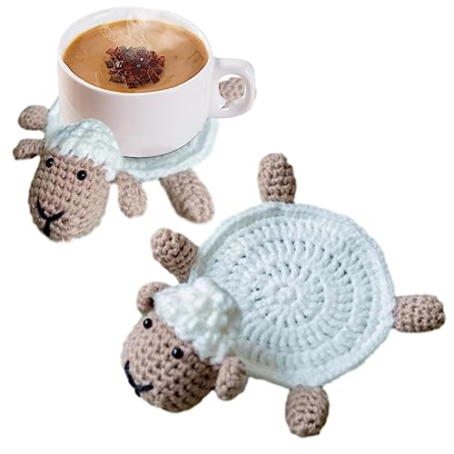 Schildkröte Untersetzer für Couchtisch, niedliche Schildkröte Tasse Matte isoliert Häkeln - Häkel-Tasse Matte für Zuhause, Restaurants, tragbare Untersetzer für von Povanjer