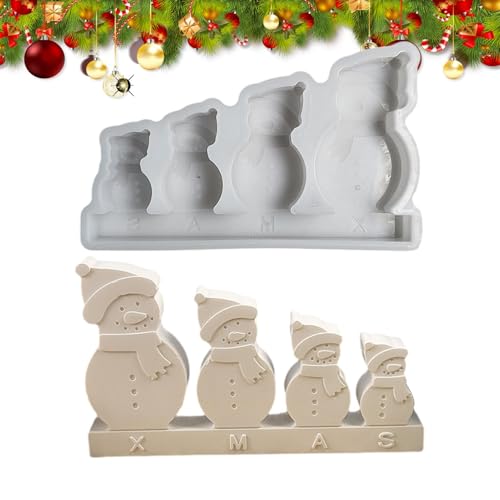Schneemann-Kerzen-Silikonform für Kerzenherstellung | Gips Ornament Form | Silikonform für Kerzenherstellung | Silikonform für Kerzenherstellung, Dekoration von Povanjer