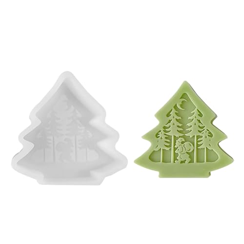 Silikonform für Weihnachtsbaum, Harz Weihnachtsbaumform, Desktop-Ornament-Zementform, Silikon-Epoxidharzform für die Kerzenherstellung, Kerzenform Silikonform für Weihnachtsbaum, Harz Weihnachtsbaumform, Desktop-Ornament-Zementform, Silikon-Epoxidharzform für die Kerzenherstellung, Kerzenform von Povanjer