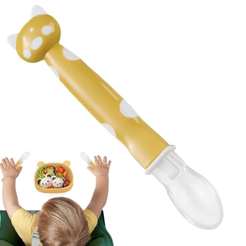 Trainingslöffel, weiche Löffel | Fütterungstrainingslöffel aus Silikon | Ergonomischer Löffel mit leicht zu greifendem Griff, spülmaschinengeeignet Trainingslöffel, weiche Löffel | Fütterungstrainingslöffel aus Silikon | Ergonomischer Löffel mit leicht zu greifendem Griff, spülmaschinengeeignet von Povanjer