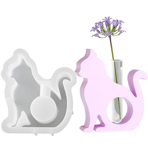 Vasenformen aus Silikon, Harzform für Anzuchtstation, Katzenblumenhalter, Harzformen für Vasen, Silikonform, Epoxidharzform für Station Vasenformen aus Silikon, Harzform für Anzuchtstation, Katzenblumenhalter, Harzformen für Vasen, Silikonform, Epoxidharzform für Station von Povanjer