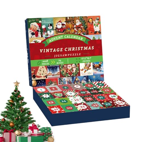 Weihnachts-Countdown-Kalender-Puzzles 2024 | Weihnachts-Puzzle für den Countdown-Kalender – Countdown-Kalender von Weihnachts-Countdown-Kalender-Puzzles 2024 | Weihnachts-Puzzle für den Countdown-Kalender – Countdown-Kalender von von Povanjer