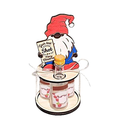 Weinregal für Weihnachten, Weinregal aus Holz – Dekoration für kleines Weinregal aus Holz | Getränkeaufbewahrung, dekoratives Weinregal für Weihnachten, Urlaubsbarutensilien für Alkohol Weinregal für Weihnachten, Weinregal aus Holz – Dekoration für kleines Weinregal aus Holz | Getränkeaufbewahrung, dekoratives Weinregal für Weihnachten, Urlaubsbarutensilien für Alkohol von Povanjer