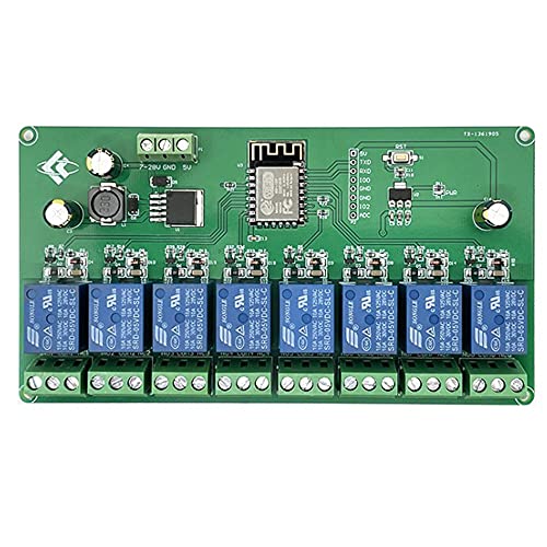 Povhhee ESP8266 WIFI 8 Kanal Relais Modul ESP-12F Entwicklung Platine Netzteil 5V / 7-28V Drahtloses WIFI Modul Povhhee ESP8266 WIFI 8 Kanal Relais Modul ESP-12F Entwicklung Platine Netzteil 5V / 7-28V Drahtloses WIFI Modul von Povhhee