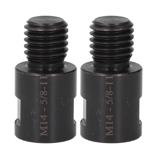2Pcs Angle Grinder Adapter Kit Attachment Converter Interface Thread Connector Polisher Drill Bit Connecting Tool Polishing Machine Interface Accessories (M14 Male to 5/8in-11 Female) von Povkufii