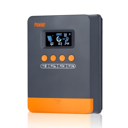 PowMr 35A MPPT Solarladeregler, 12V/24V Auto Solarladeregler Max PV Open Voltage 100V mit verschiedenen automatischen Schutzfunktionen, Max. Eingangsleistung 420W / 840W von PowMr