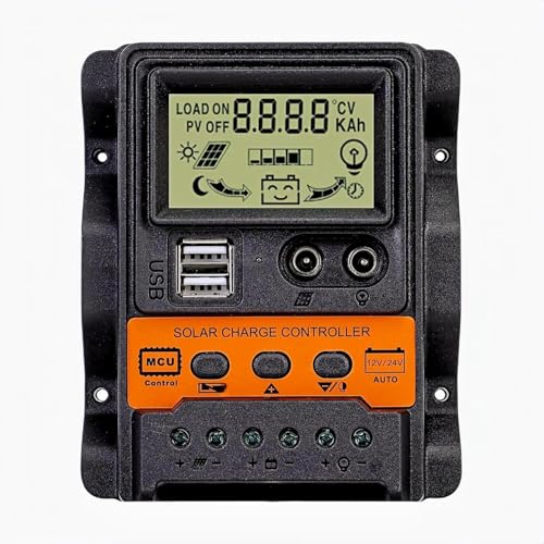 Solar Charge Controller 10A PWM Auto Parameter 12V 24V Solar Charge Controller with Adjustable LCD Display Dual USB output the maximum current/voltage fo 5V/2.5A Solar Charge Controller 10A PWM Auto Parameter 12V 24V Solar Charge Controller with Adjustable LCD Display Dual USB output the maximum current/voltage fo 5V/2.5A von PowMr