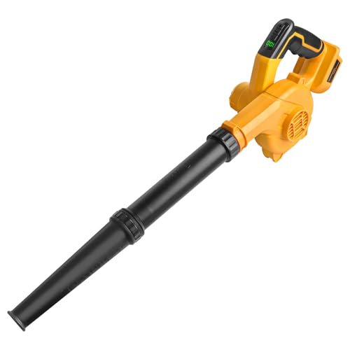 Powarobor Akku-Laubbläser für Dewalt 18V Akkus,Kompakter Elektrobläser,geeignet für Garten Rasenpflege,Hausstaubentfernung,Laub Schneeräumung auf Straßen,Terrassen und Garagenreinigung（ohne Akku von Powarobor