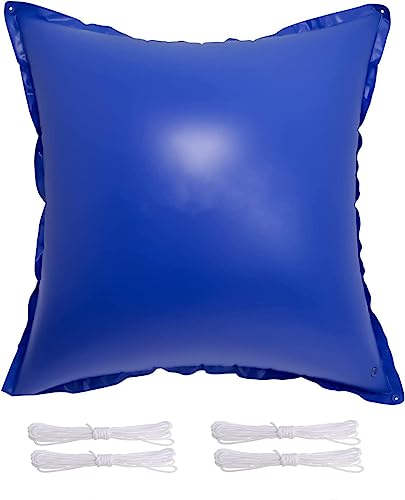 Poweka Poolkissen Winter Ø 4ft,Schwimmbecken-Luftkissen mit Seil, langlebiges 0,3 mm PVC-Winter-Poolkissen (120cm*120cm) von Poweka