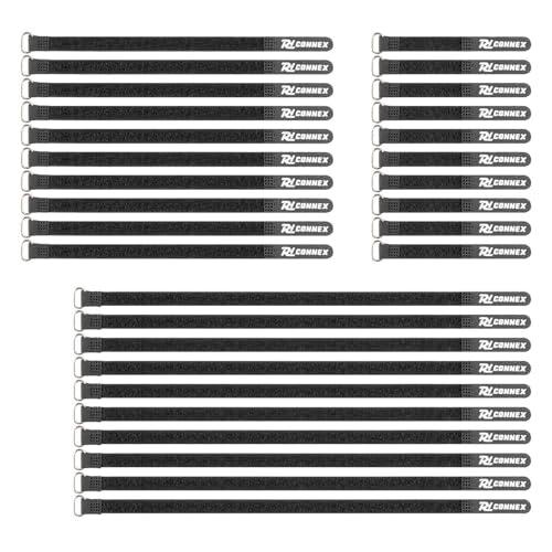 PD connex CXT-SET Klett-Kabelbinder, wiederverwendbar, Schwarz, 30 Stück, in 3 Größen erhältlich: 10 x 100 mm, 10 x 200 mm, 10 x 300 mm, ideal für die Optimierung der Aufbewahrung Ihrer Kabel PD connex CXT-SET Klett-Kabelbinder, wiederverwendbar, Schwarz, 30 Stück, in 3 Größen erhältlich: 10 x 100 mm, 10 x 200 mm, 10 x 300 mm, ideal für die Optimierung der Aufbewahrung Ihrer Kabel von Power Dynamics
