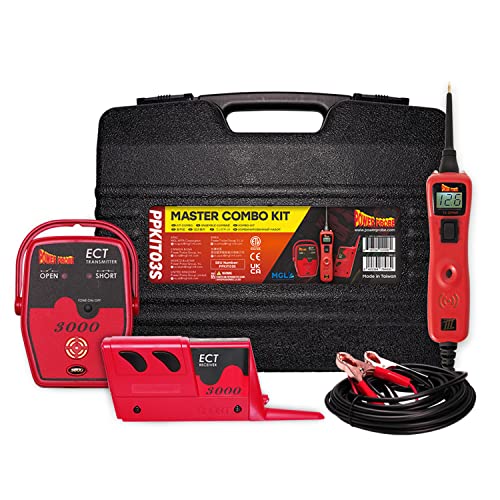 Power Probe PPKIT03S Power Probe 3 Stromsonde Automotive Electrical Circuit Tester und ECT3000B Kurzschlusssuchgerät mit Zubehör und Kabeln von Power Probe