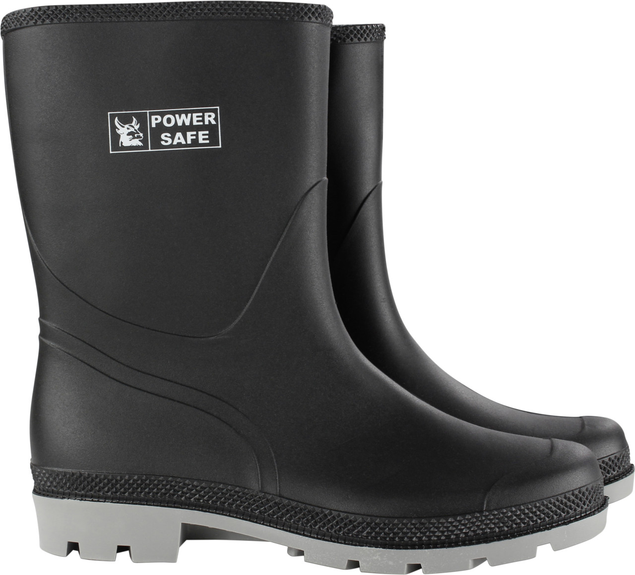 Power Safe PVC-Stiefel halbhoch schwarz-grau Power Safe PVC-Stiefel halbhoch schwarz-grau von Power Safe