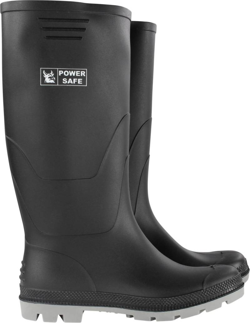 Power Safe PVC-Stiefel hoch schwarz-grau von Power Safe