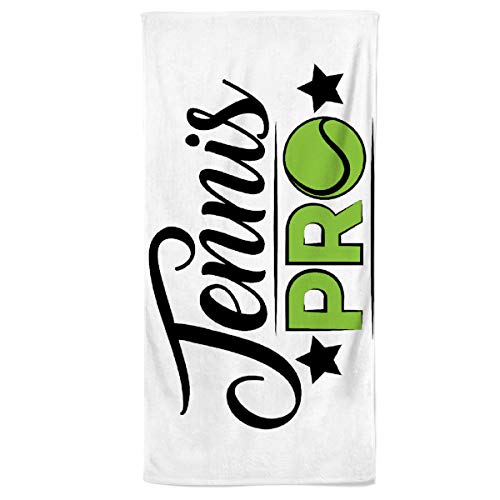 Power Towel das Coole Tennis & Sport-Handtuch mit Einer Botschaft| Verschiedene Motivations-Quotes| Größe 50 cm x 100 cm | POWERTOWEL Handtuch Mikrofaser Baumwolle (Tennis PRO) von Power Towel