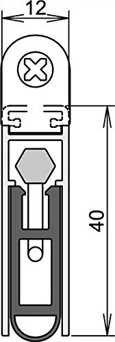 Türdichtung Kältefeind Allround Nr.1-689 Auslösung 1-seitig L.1208mm Alu.silber von Athmer