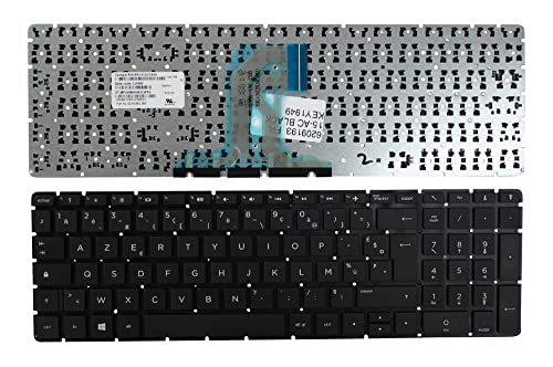 Keyboards4Laptops Französisch Schwarz kompatible Ersatz Tastatur kompatibel mit HP Home 15-ac083TX von Power4Laptops