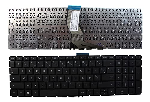 Keyboards4Laptops Französisch Schwarz kompatible Ersatz Tastatur kompatibel mit HP Home 15-bs036ns von Power4Laptops