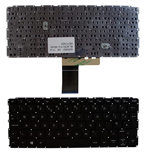 Keyboards4Laptops Vereinigtes Königreich Schwarz kompatible Ersatz Tastatur kompatibel mit HP Pavilion 11-E001SA von Power4Laptops