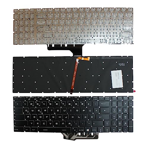 Power4Laptops Deutsch Hinterleuchtet Schwarz kompatible Ersatz Tastatur kompatibel mit MSI Gaming GE62 2QC-402CZ Power4Laptops Deutsch Hinterleuchtet Schwarz kompatible Ersatz Tastatur kompatibel mit MSI Gaming GE62 2QC-402CZ von Power4Laptops