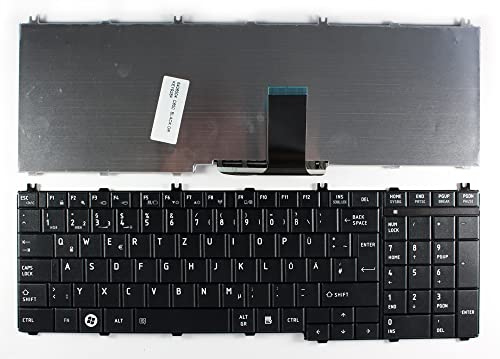 Power4Laptops Deutsch Schwarz kompatible Ersatz Tastatur kompatibel mit Toshiba Satellite C660D-118 von Power4Laptops