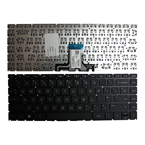 Power4Laptops Vereinigtes Königreich Schwarz kompatible Ersatz Tastatur kompatibel mit HP Home 14-CF0051OD von Power4Laptops