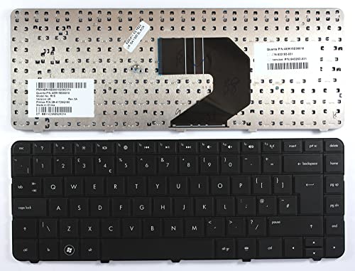 Power4Laptops Vereinigtes Königreich Schwarz kompatible Ersatz Tastatur kompatibel mit HP Pavilion G6-1222eh von Power4Laptops