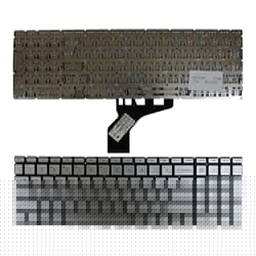 Power4Laptops Vereinigtes Königreich Silber kompatible Ersatz Tastatur kompatibel mit HP Home 15-da1017nt von Power4Laptops