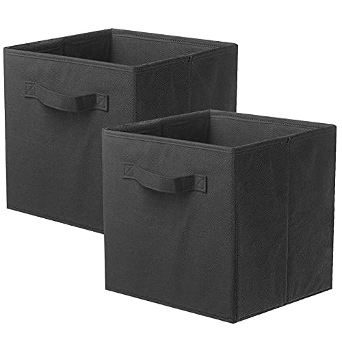 PowerKing Aufbewahrungsbox Organizer aus Stoff, 2 Stück faltbar Aufbewahrungswürfel Aufbewahrung Box in Würfelform, Schwarz PowerKing Aufbewahrungsbox Organizer aus Stoff, 2 Stück faltbar Aufbewahrungswürfel Aufbewahrung Box in Würfelform, Schwarz von PowerKing