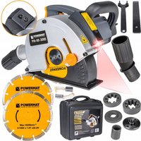 Elektrischer Doppelscheiben-Betonfräser mit 3000-W-Laser + 2 Scheiben im Angebot Elektrischer Doppelscheiben-Betonfräser mit 3000-W-Laser + 2 Scheiben im Angebot von PowerMat
