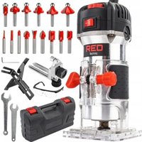 Multifunktionsfräse 850 W +15 Fräser Oberfräse Kantenfräse Fräsmaschine Fräse mit Stufenlose Einstellung der Frästiefe Holzfräse von PowerMat