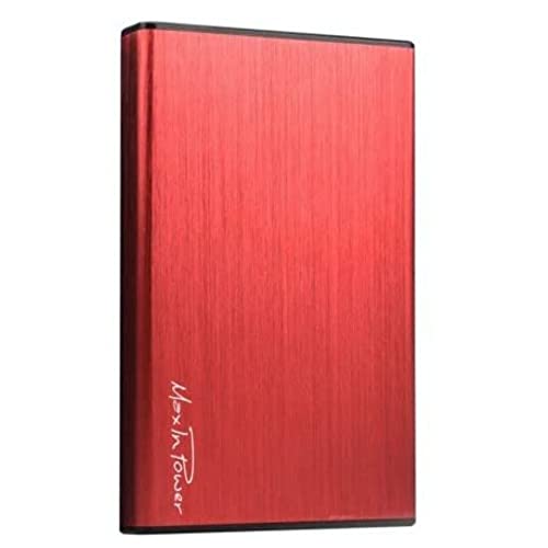 Heden Festplattengehäuse aus Aluminium, tragbar, USB 3.0 auf SATA für EIN werkzeugloses Design HDD/SSD von 7 mm/9,5 mm, maximale Unterstützung von 4 TB, Rot von Heden