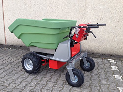 Modell 2025 - DAS ORIGINAL - Made IN Germany - POWERPAC MCE400 mit 350ltr. Massive Kunststoffmulde - AKKUSCHUBKARRE ELEKTROSCHUBKARRE SCHUBKARRE Dumper MOTORSCHUBKARRE von PowerPac