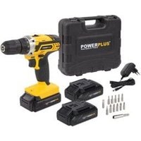 Bohrschrauber 20 V, 3 Lithiumbatterien, Powx00501, Powerplus von PowerPlus