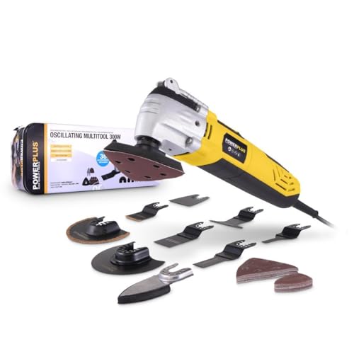 Powerplus Multitool POWX1347MC Multifunktionswerkzeug zum Schleifen, Schneiden & Polieren - Schnellwechselsystem & Staubabsaugung - Inklusive Aluminiumkoffer und 36 Zubehörteilen Powerplus Multitool POWX1347MC Multifunktionswerkzeug zum Schleifen, Schneiden & Polieren - Schnellwechselsystem & Staubabsaugung - Inklusive Aluminiumkoffer und 36 Zubehörteilen von POWERPLUS